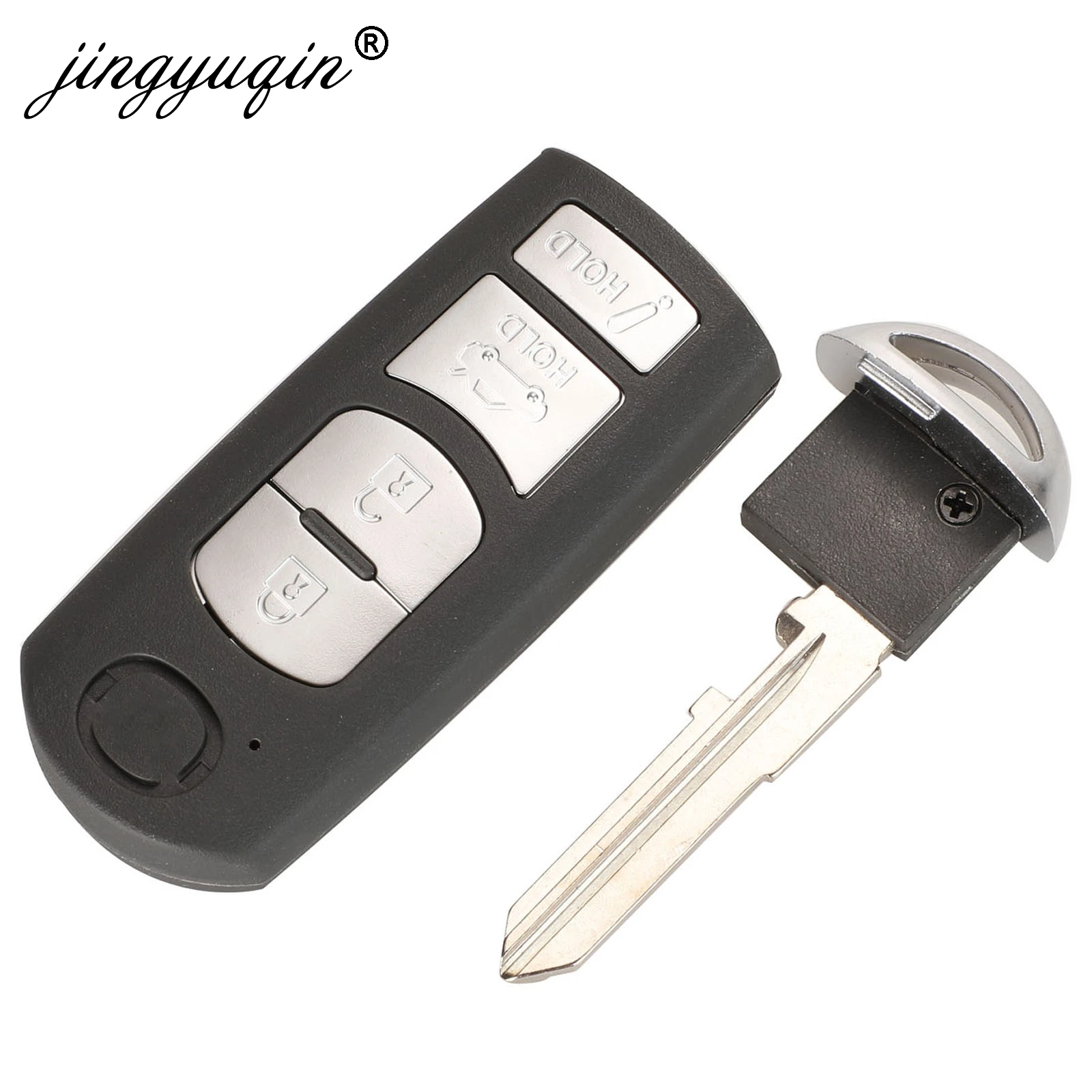 Jingyuqin-10pcs-per-Mazda-3-6-CX-3-CX-5-di-Ricambio-3-2-1-4.jpg Keyforkess 10pcs per Mazda 3 6 CX-3 CX-5 di Ricambio 3/ 2 1/ 4 Pulsante Smart Remote auto Chiave Borsette Caso Fob Red Tenere MAZ24R Lama - Jingyuqin 10pcs per Mazda 3 6 CX 3 CX 5 di Ricambio 3 2 1 4