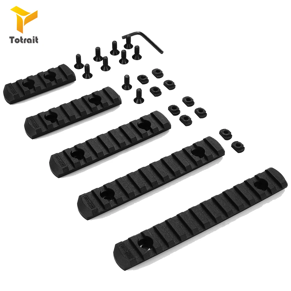 TOtrait 4 шт./компл. Тактические Airsoft полимерная Keymod планка Вивера M-lok для MOE Handguard лазерный прицел Принадлежности для охоты