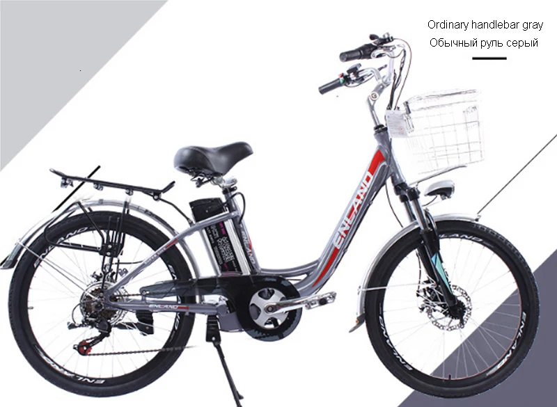new 24 inch 250w 48v electric bike variable speed double disc brake aluminum alloy e bike Lithium battery electric bicycle ebike