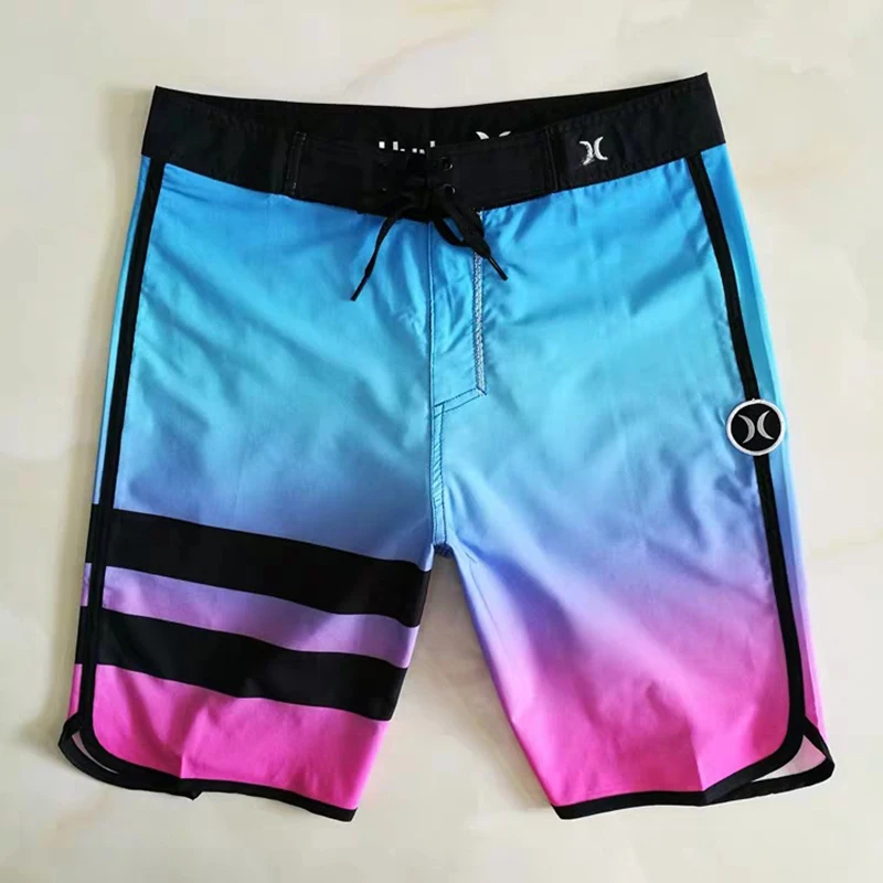 Bermudas estampadas para hombre, bañador para la playa de talla grande, traje de baño holgado, bañadores transpirables, bañadores Hurley de verano-40
