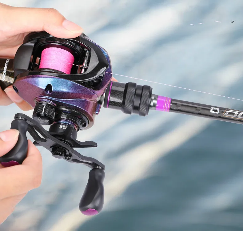 Катушка baitcasing 6,6: 1 8+ 1BB катушка для ловли басов 6 кг Макс. Тянущаяся левая и правая ручная катушка усиленный нейлоновый корпус белый бас Carretilha