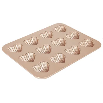 

New Arrival Glod 12 Cup Doughnut Mould Non-Stick Cake Pans Easy To Clean Biscuit Mould Kitchen Tools Cake Moulds Cooking Tools