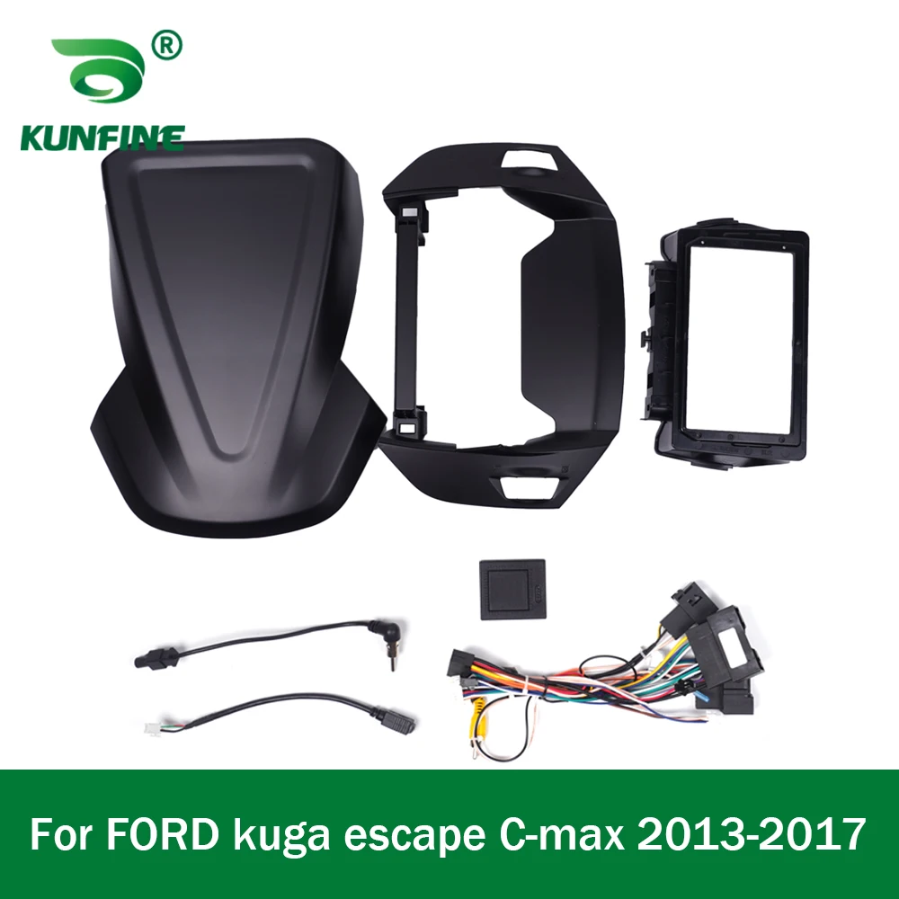 

Автомобильный GPS-навигатор, стерео для FORD kuga escape C-max 2013-2017, облицовочная панель, рамка, подходит для 2Din, 9 дюймов, экран головного устройства