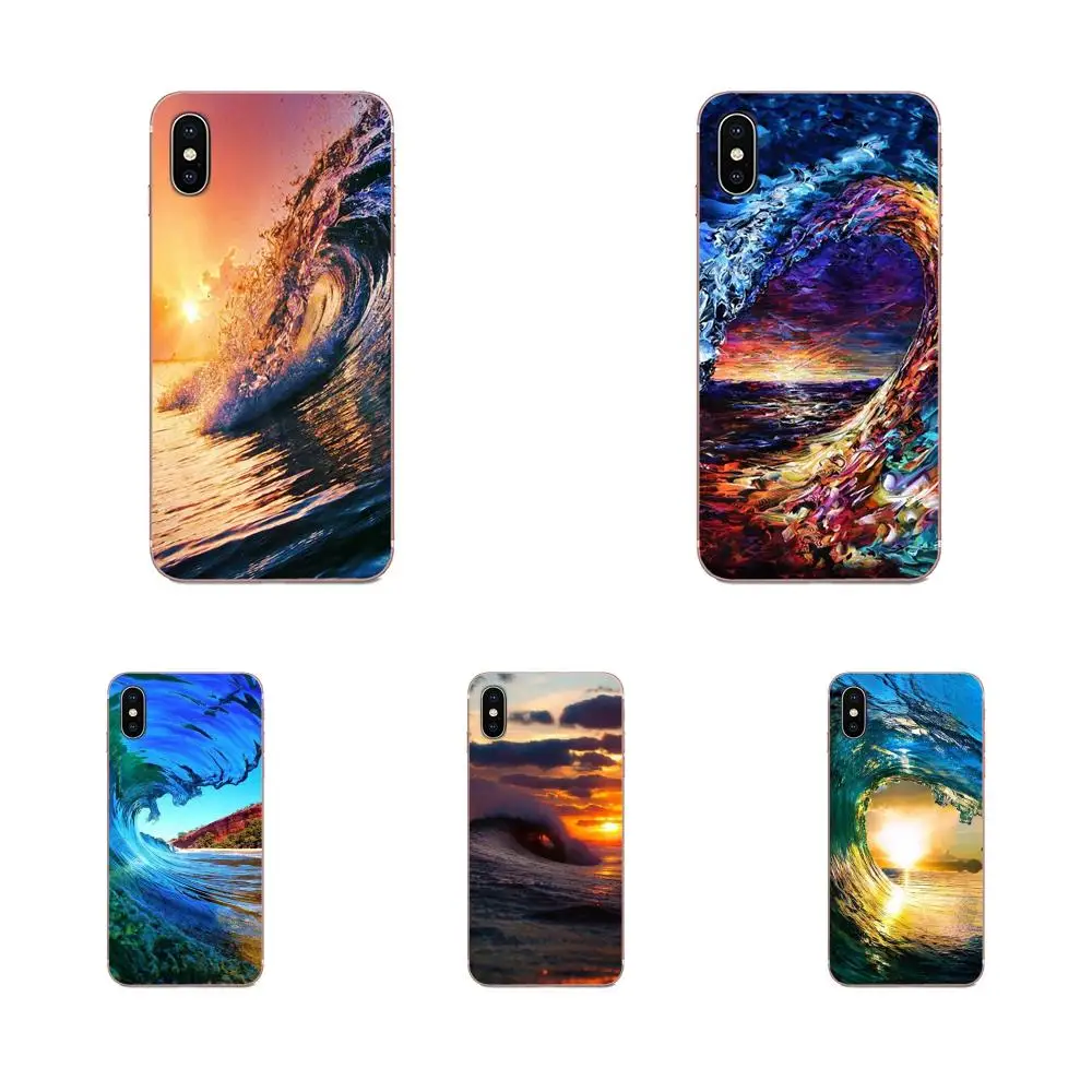 Special Luxury Phone Case For Galaxy J1 J2 J3 J330 J4 J5 J6 J7 J730 J8 2015 2016 2017 2018 mini Pro Surfer Sea Wave | Мобильные