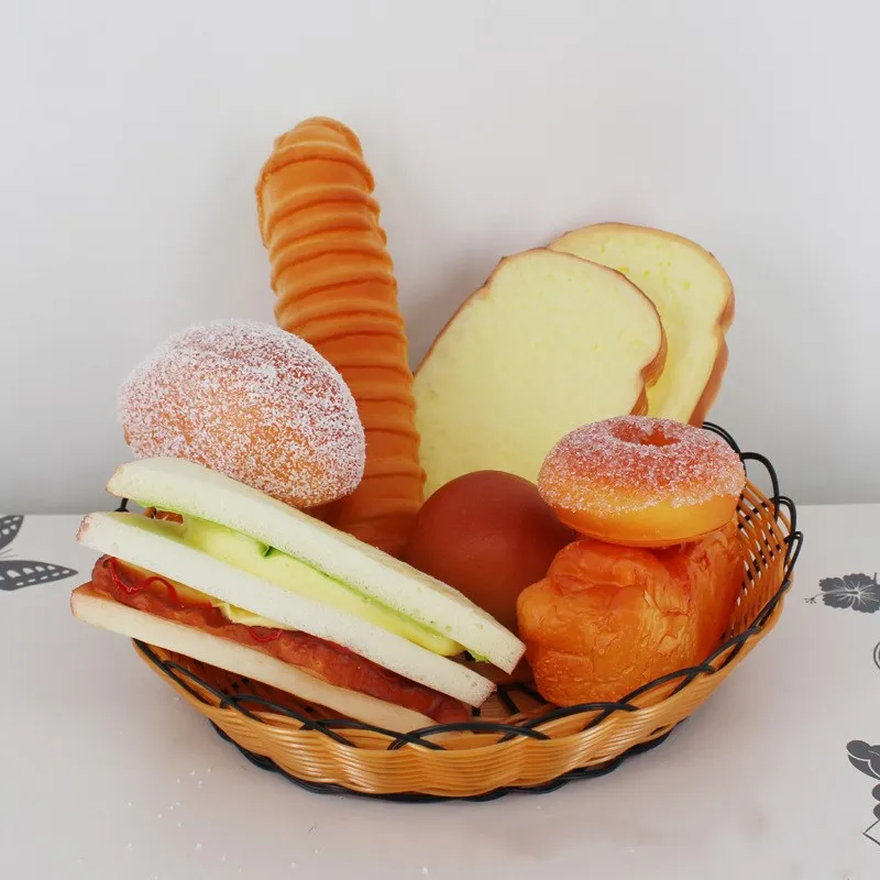 1 шт., искусственные продукты, хлеб, украшения, модель, фрукты, мягкий хлеб, поддельный торт, пекарня, реквизит для фотосессии, фрукты, вечерние, Рождественский Декор