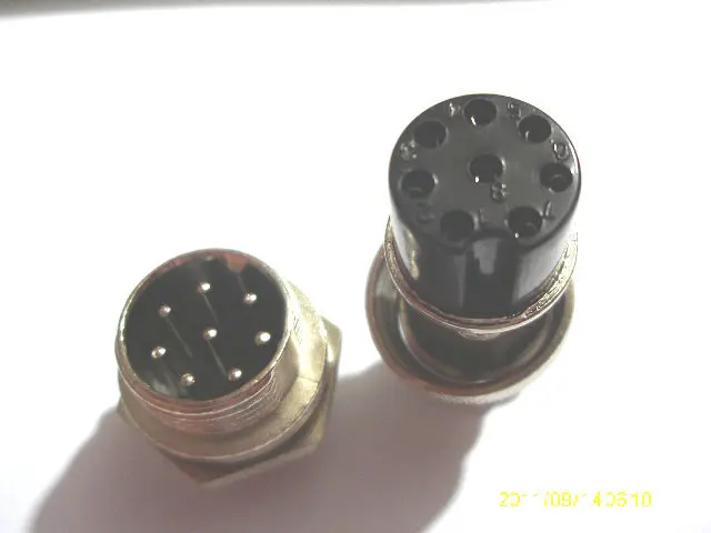 50 компл. GX16 16 мм 8 Pin аудио кабель шасси Монтажный Разъем