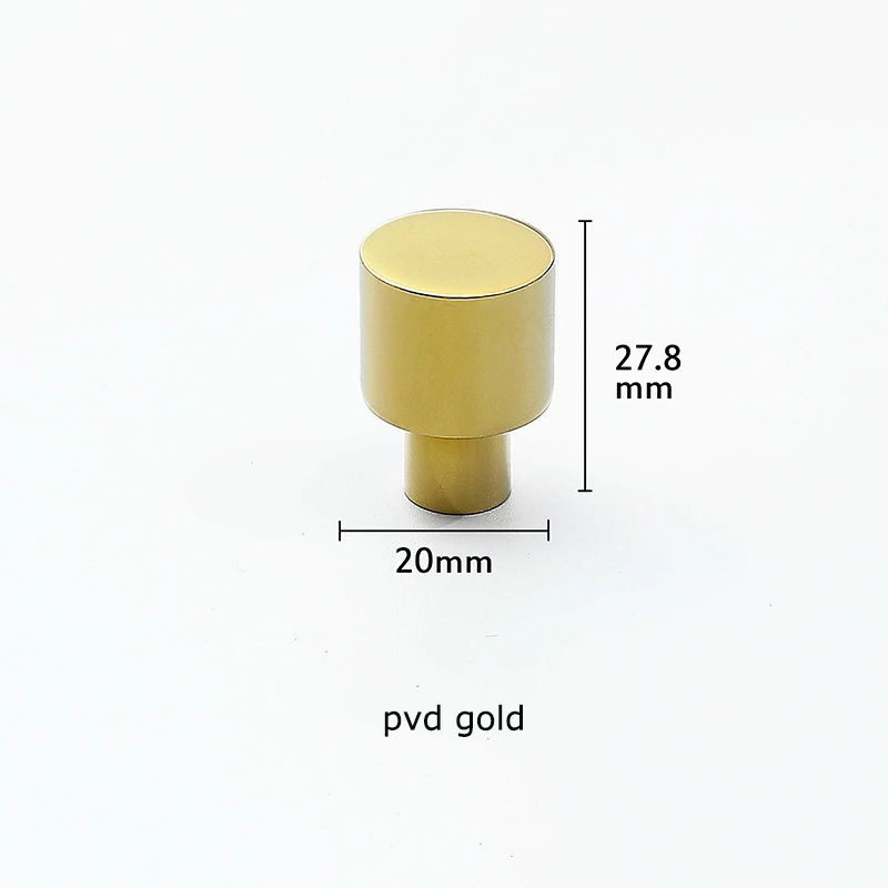 pvd gold PVD золото/твердая латунь ручки для мебели шкаф комод Ящик Чемодан ручка с винтами черные ручки - Цвет: pvd gold