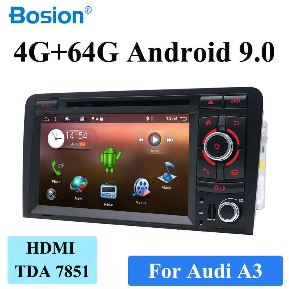 

Autoradio 2 Din Car Radio DVD Player GPS For Audi A3 8P 2003-2012 S3 2006-2012 RS3 Sportback 2011 Wifi HDMI 4GB+64GB Free Camera