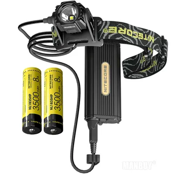 

Nitecore HC70 1000 Lumen Rechargeable Cave Exploring Headlamp with 2x 18650 External Battery Pack Waterproof Light Free Shipping
