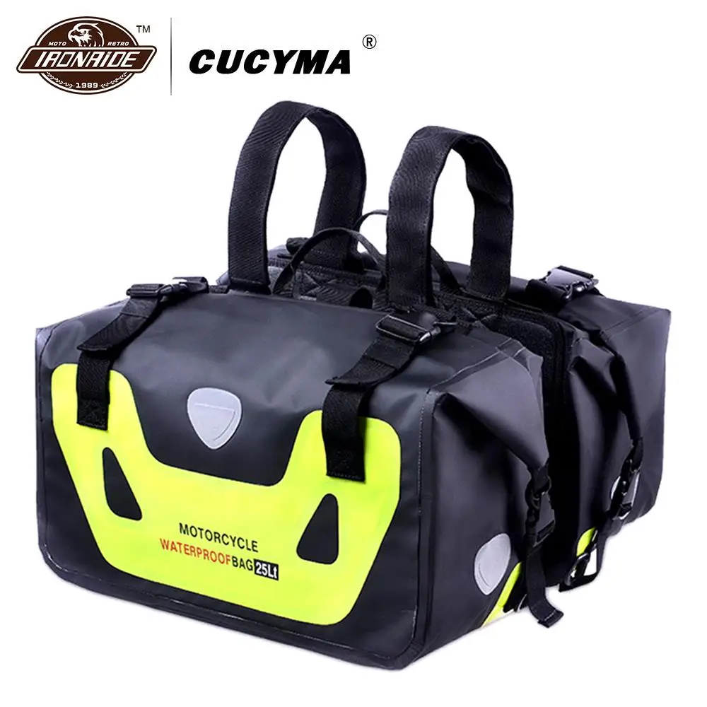 Сумка для мотоциклистов CUCYMA водонепроницаемая сумка седло мотогонок дорожная