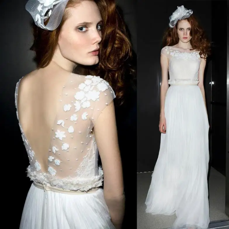 

2018 new chiffon sale fashion vestido cap sleeve custom lace legant long party prom bridal gown floor-length bridesmaid dresses