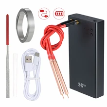 Ajustável 6 engrenagens mini soldador de ponto com caneta de solda de ponto de canetas de liberação rápida para 18650 tipo-c recarregável