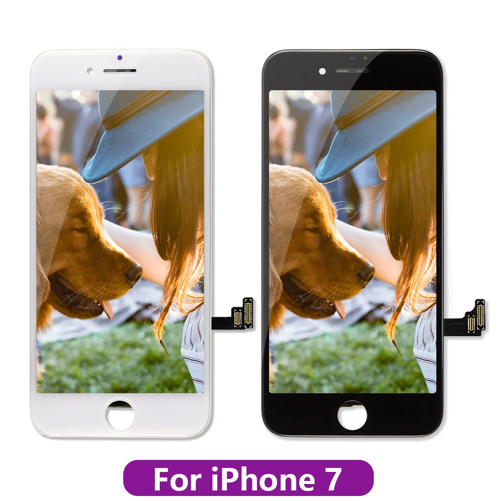 Белый и черный AAAAA абсолютно для iPhone 6 6G ЖК-дисплей кодирующий преобразователь сенсорного экрана в сборе для iPhone6 4,7 ''без битых пикселей+ подарок