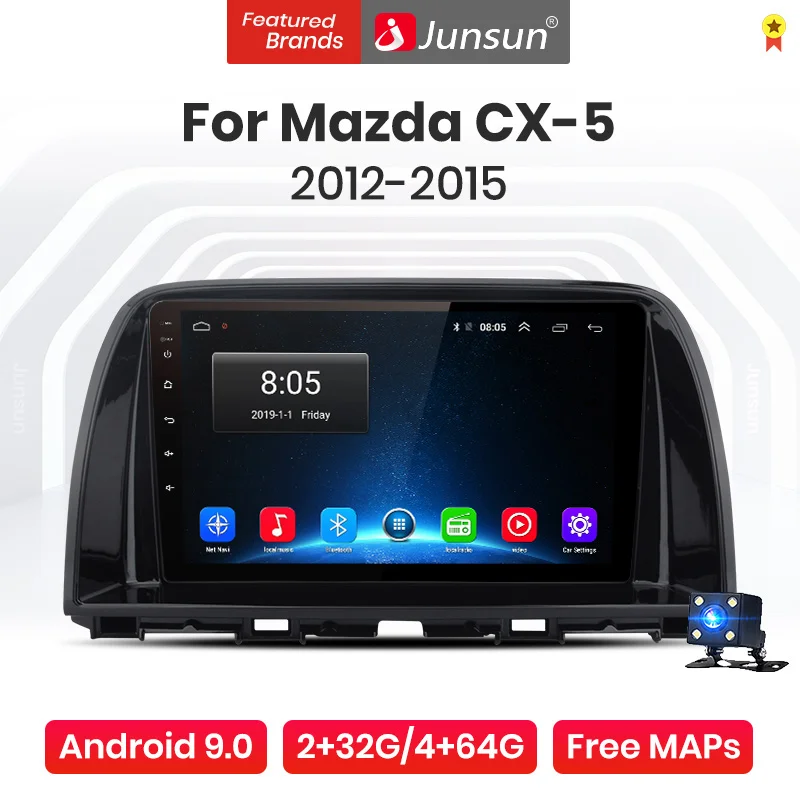 Junsun V1 Pro 4G + 64G Android 9 0 Автомобильный Радио мультимедийный плеер для Mazda CX5 CX 5 2012 2015 GPS