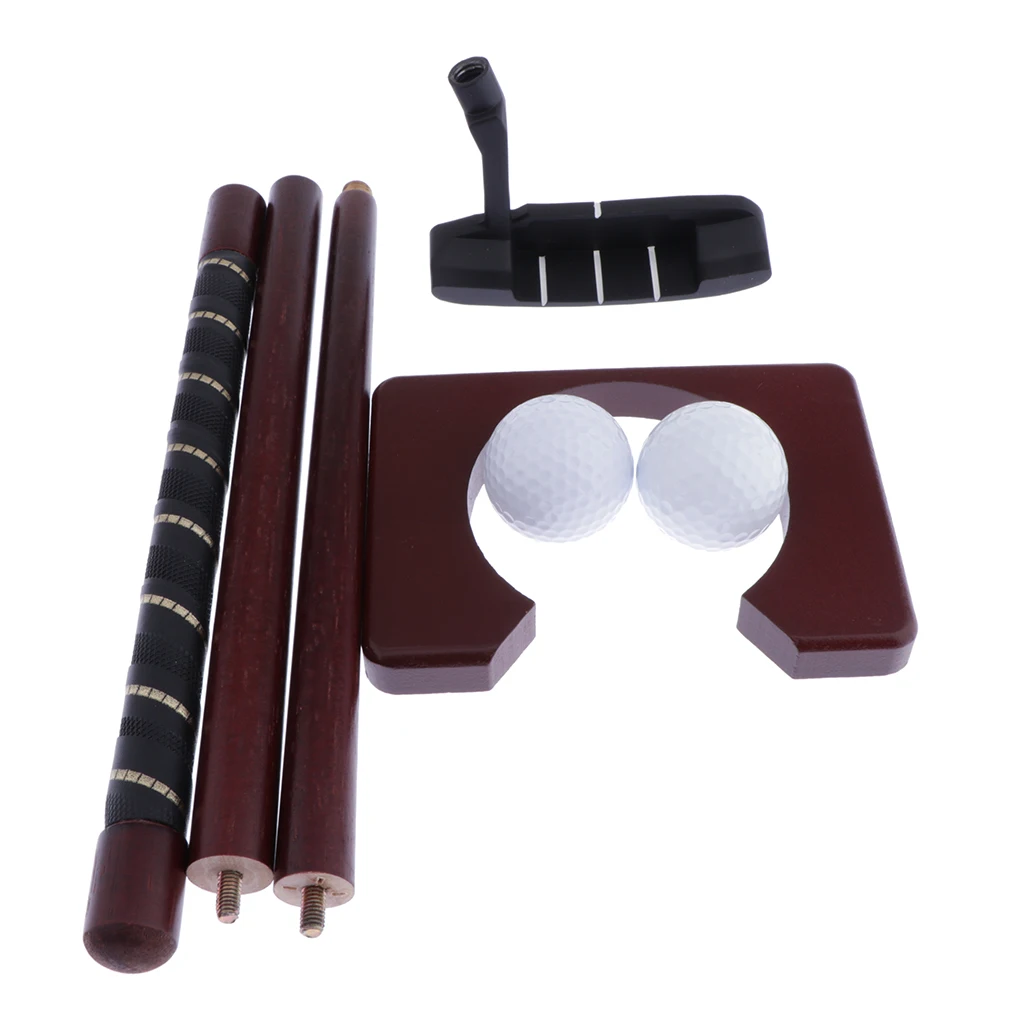 Portable Mini Golf Putter Gift Set Office Indoor Home Travel Putting Practice Tool Toys With Case Putting Training Aids Trainer