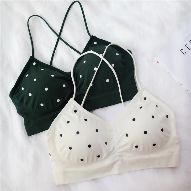AOSSVIAO белый горошек крючком Camisole Cami женская летняя майка с открытой спиной женская уличная мода кроп Топ