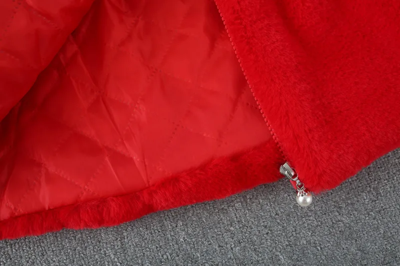 Winter New Style Online Celebrity Wave Large Lapel Child Waistcoat Girls Baby Girls Brushed And Thick Coat Korean-style