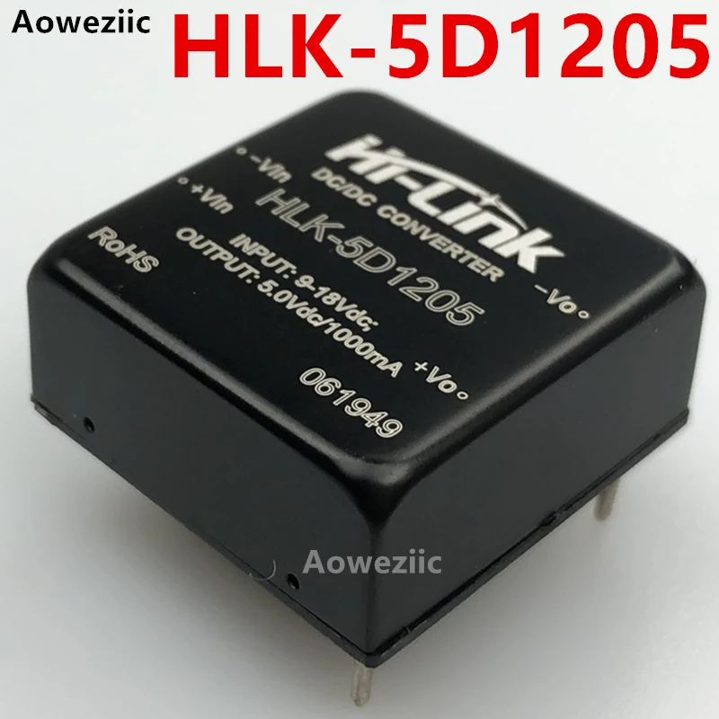 1 шт./лот HLK-5D1205 9-18V Вход до 5W 5V 1A Шаг вниз изоляции DC преобразователь модуль