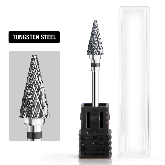 Dmoley Tungsten Carbide Nail Drill Bit Milling Cutter For Manicure Pedicure Nail Files Buffer Nail Art Equipment Accessory Tools