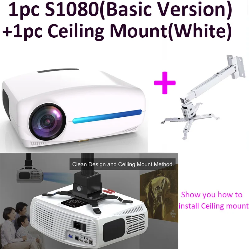 4k projector Smartldea S2 1920*1080P LED Projector, 4D Digital Keystone, Android 10 WiFi Optional, Full HD Smart Proyector,3D Home Beamer infocus projector Projectors