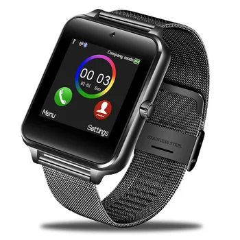 

Smart Watch Phone Watch Metal Strap Bluetooth Wrist Smartwatch Support Sim TF Card Android IOS Multi-languages Waterproof