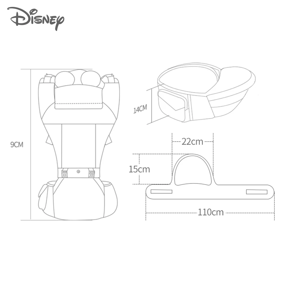 Рюкзак-кенгуру для переноски детей от disney, эргономичный рюкзак-кенгуру для новорожденных и предотвращения образования О-образных ножек, слинг для детей от 2 до 24 месяцев