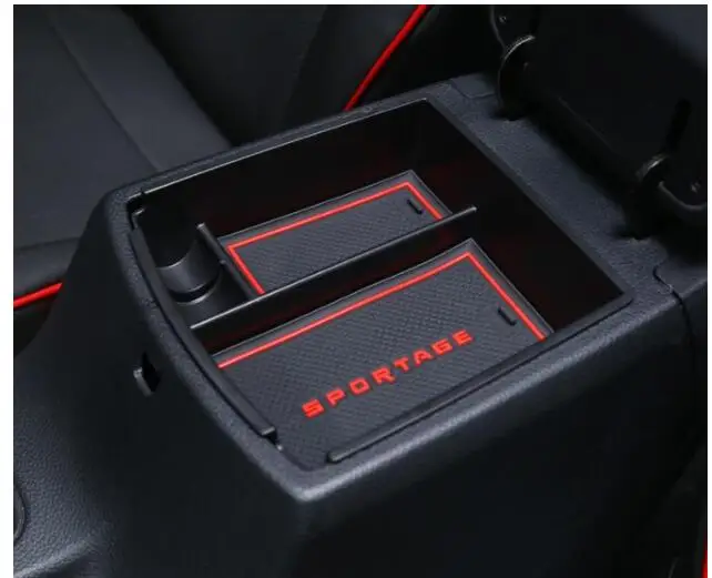 Предназначенная для kia 18 новое поколение Sportage рамка поручня коробка для хранения специальная хозяйственная коробка Двухслойное украшение перегородки