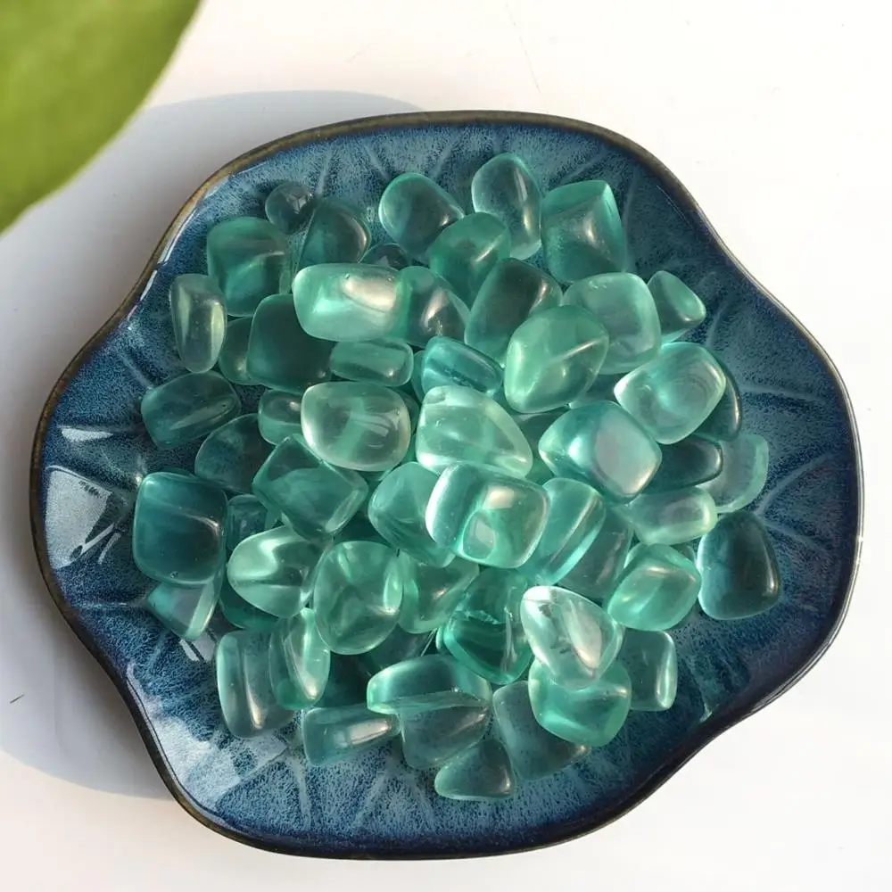 

100g Green glass glass stone block decorative gifts