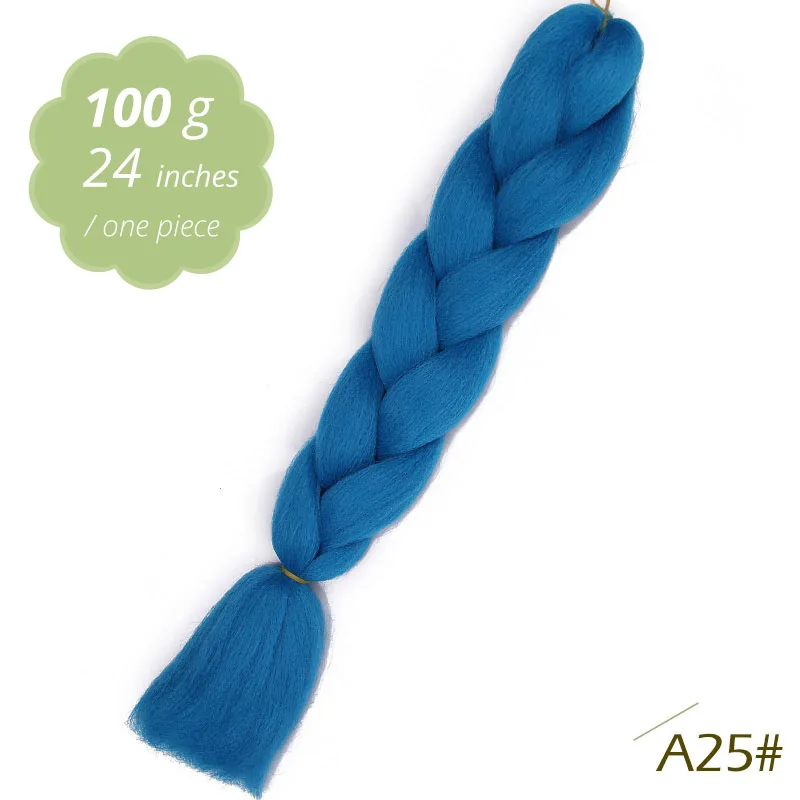 A25 AISI BEAUTY Crochet Braids Synthetic Hair Jumbo Braiding Hair 100g/Pack Pink Grey Twists Braids Hair Extensions - Цвет: A25