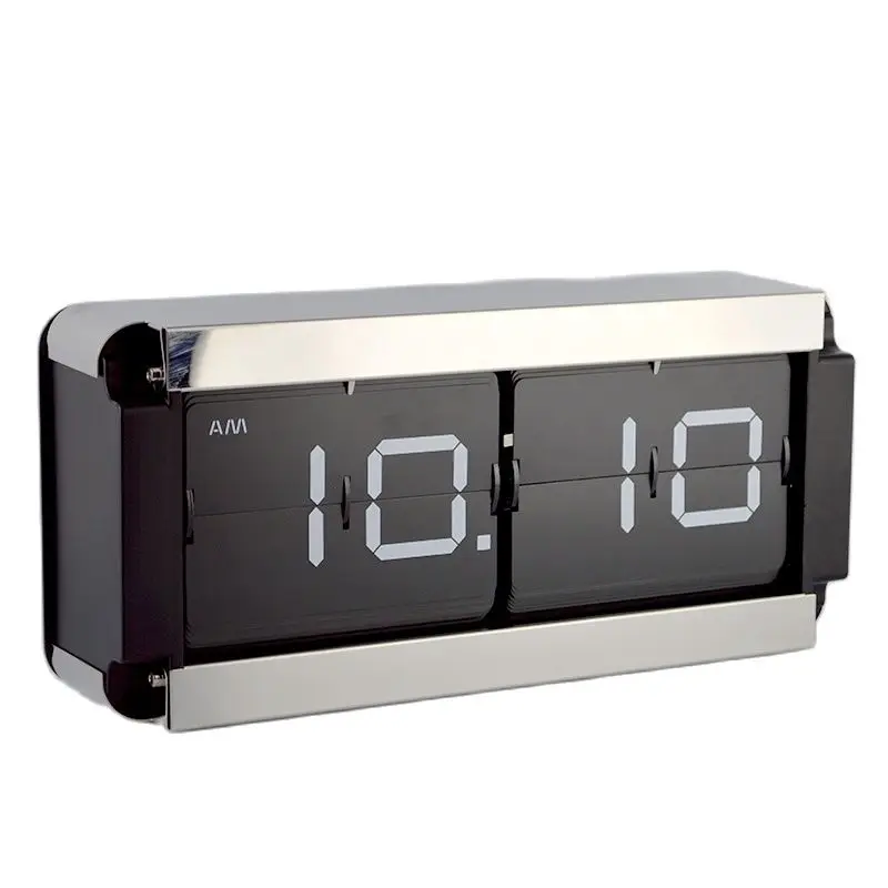 Роскошные Большие Настольные часы с откидной крышкой металлические настольные