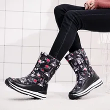 Зимние сапоги; зимние сапоги; женская обувь; женские сапоги; модные водонепроницаемые теплые сапоги на плоской подошве; Новинка года; зимние теплые сапоги на меху; B34