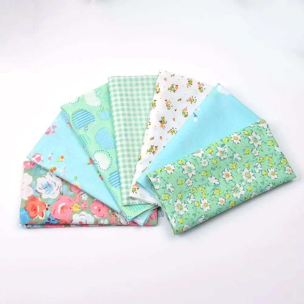 31 7pcs «Сделай сам» для детей 6/7 8 шт./лот 25x25 см, разные цвета, смешанный узор хлопок Pur-cut Лоскутная Ткань Набор для шитья квилтинга ремесла для ручной работы - Цвет: 31 7pcs