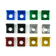 Мотоциклетный алюминиевый блок Регулятора Цепи с ЧПУ 12 мм/15 мм, натяжитель цепи на ось для цепи велосипеда ямы XR50 CRF70 SDG 107 125