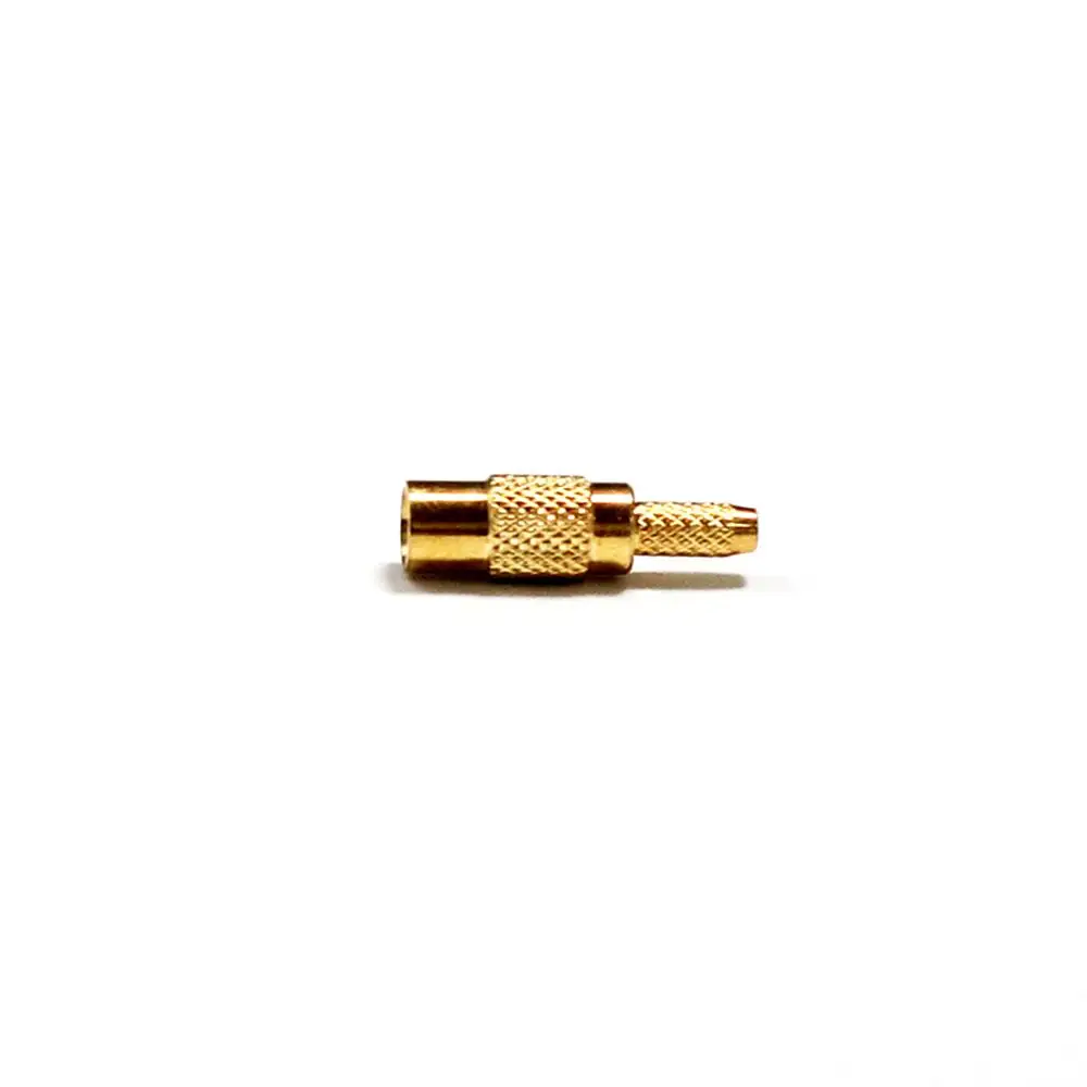 1 шт. Новый RF MCX Гнездовой разъем с обжимом для RG316 RG174 LMR100 прямой позолоченный