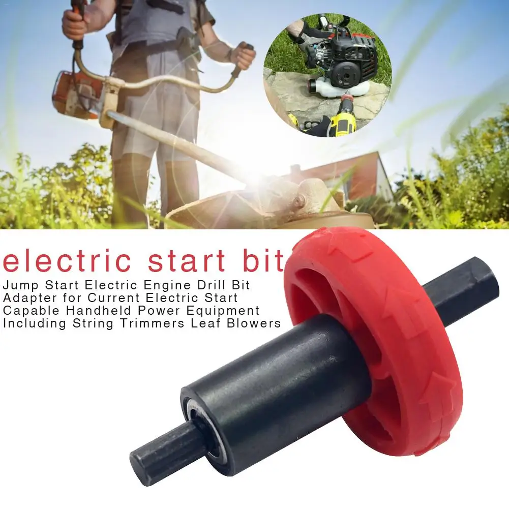 

Electric Engine Start Drill Bit Adapter Starter Plug Button Durable For Garden Lawn Mower String Trimmer Start Drill With Bag