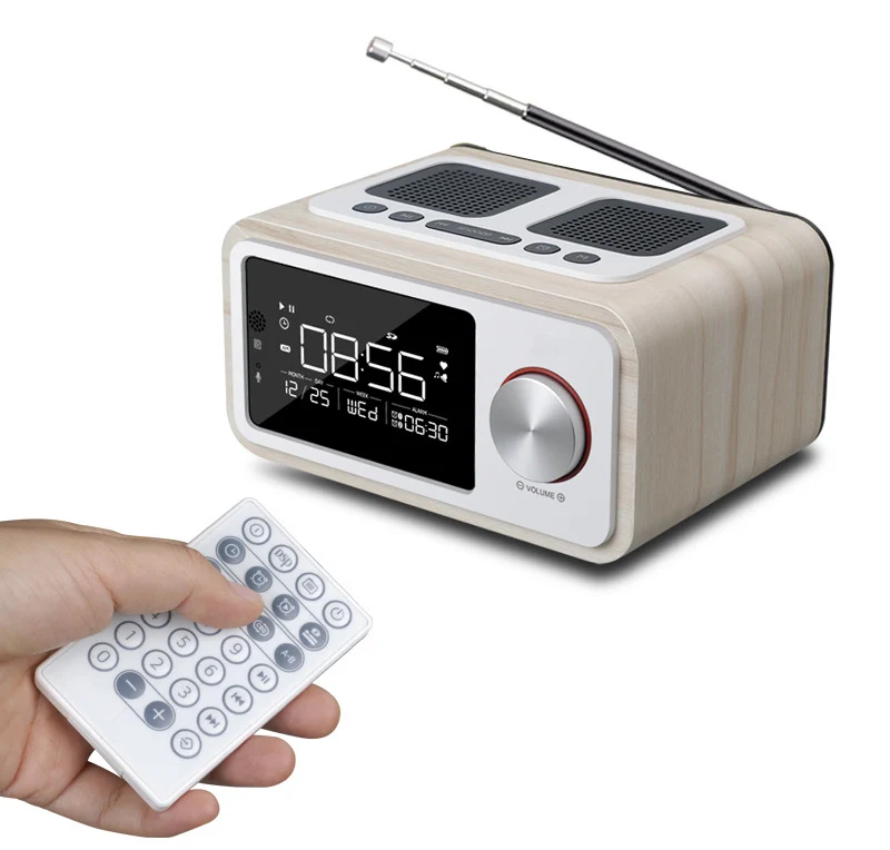 LOCI H3 bluetooth радио динамик будильник медиа аудио Музыка Часы радио Светодиодный дисплей зарядка через usb MP3 плеер дистанционное управление