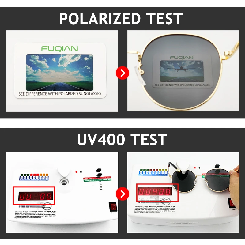 Очки солнцезащитные поляризационные UV400 для мужчин и женщин Модные Винтажные