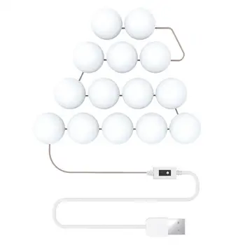 

New LED Mirror Light Hand Sweep Sensor Switch Light String Waterproof Dimming USB Mirror Front Light Makeup Mirror Light