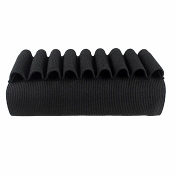 Tactical 9 Rounds Shells Holder Cartridges Ammo Carrier Bullet Pouch Elastic Butt Stock Hunting Rifle Accessories 5