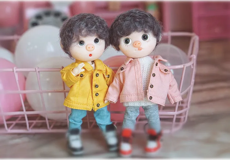 1 шт. [1/12 кукла джинсовое пальто] OB11 куртка obitsu11 пальто(Fit Ob11, obitsu11, BJD12, cu-poche