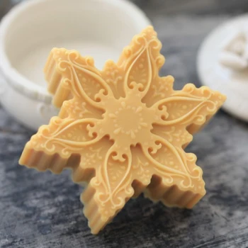 

Christmas Snowflake Silicone Molds Soap Making Tools Candy Resin Clay Crafts DIY Fondant Cake Decorating