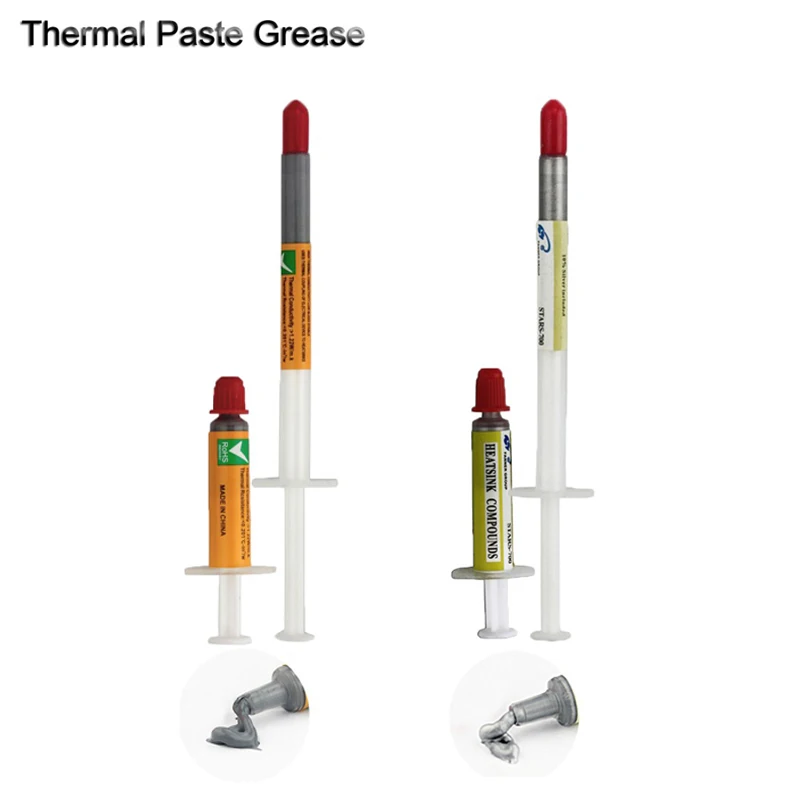 Silicone Thermal Heatsink Compound Cooling Paste Grease Syringe for PC Processor 