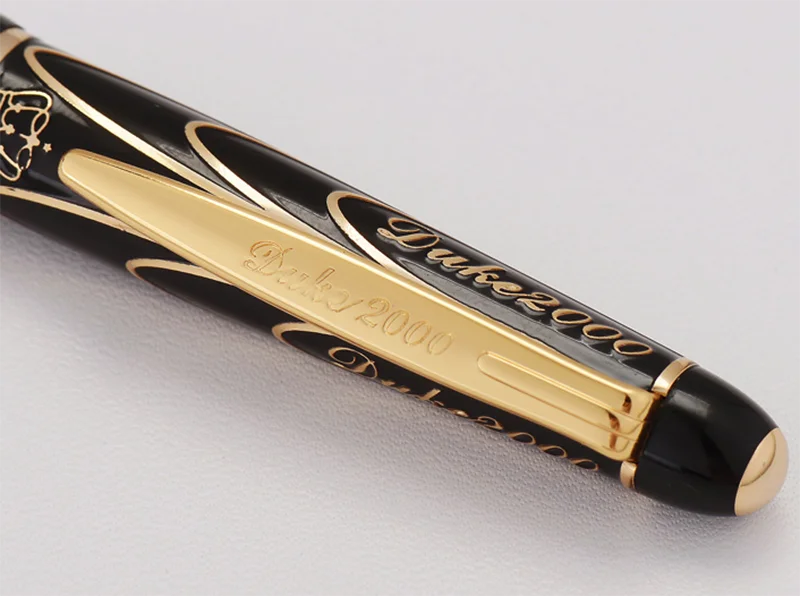 Duke Pioneer 14K/8K Gold Fountain Pen Advanced Chromed Beautiful