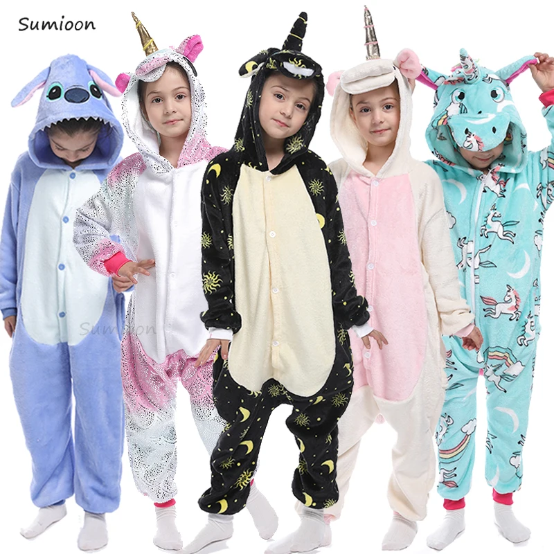 Kigurumi Onesie Kids Unicorn Pajamas For Children Animal Cartoon Blanket Overalls Baby Costume Winter Boy Girl Licorne Jumspuit Kigurumi Onesie Kids Unicorn Pajamas For Children Animal Cartoon Blanket Overalls Baby Costume Winter Boy Girl Licorne Jumspuit