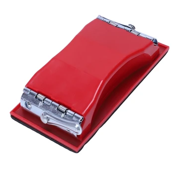 

New-Rectangle paper grit sandpaper holder hand sander red black