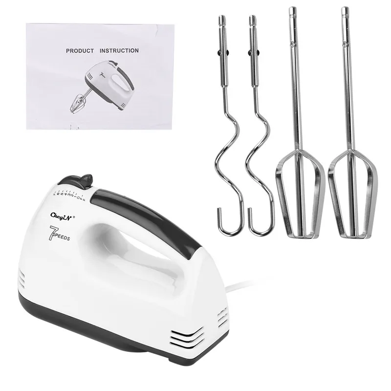 

Electric Egg Blender Double Stirring Food Mixer Egg Beater Blender Cake Baking Milkshake Mixer Milk Frother Kitchen Cooking Tool