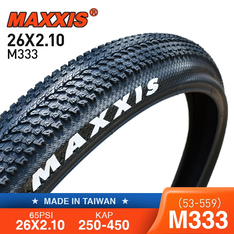 1/2PCS MAXXIS M333 MTB Bicycle Tyre 35-65PSI Wheelset Rim M333 PACE Tires 60TPI 
