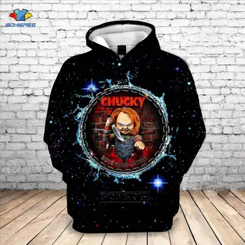 

SONSPEE New Fashion Men Unique Funny Movie Chucky 3D Print Hoodie Sweatshirt Longsleeve Streetwear Hoodies Women Drop Ship E39