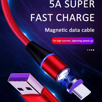 

Magnetic Micro USB Cable Magnet Plug Type C Charge 5A Quick Charging Date Line For Huawei Samsung XiaoMi Magnetic Charge Wire