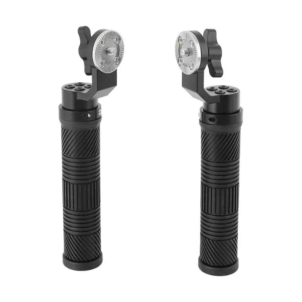 

Kayulin Rubber Handle Grip Shoulder Rig ARRI Handle with ARRI Rosette for DSLR Video Camera Camcorder Action Stabilizing 2PCS